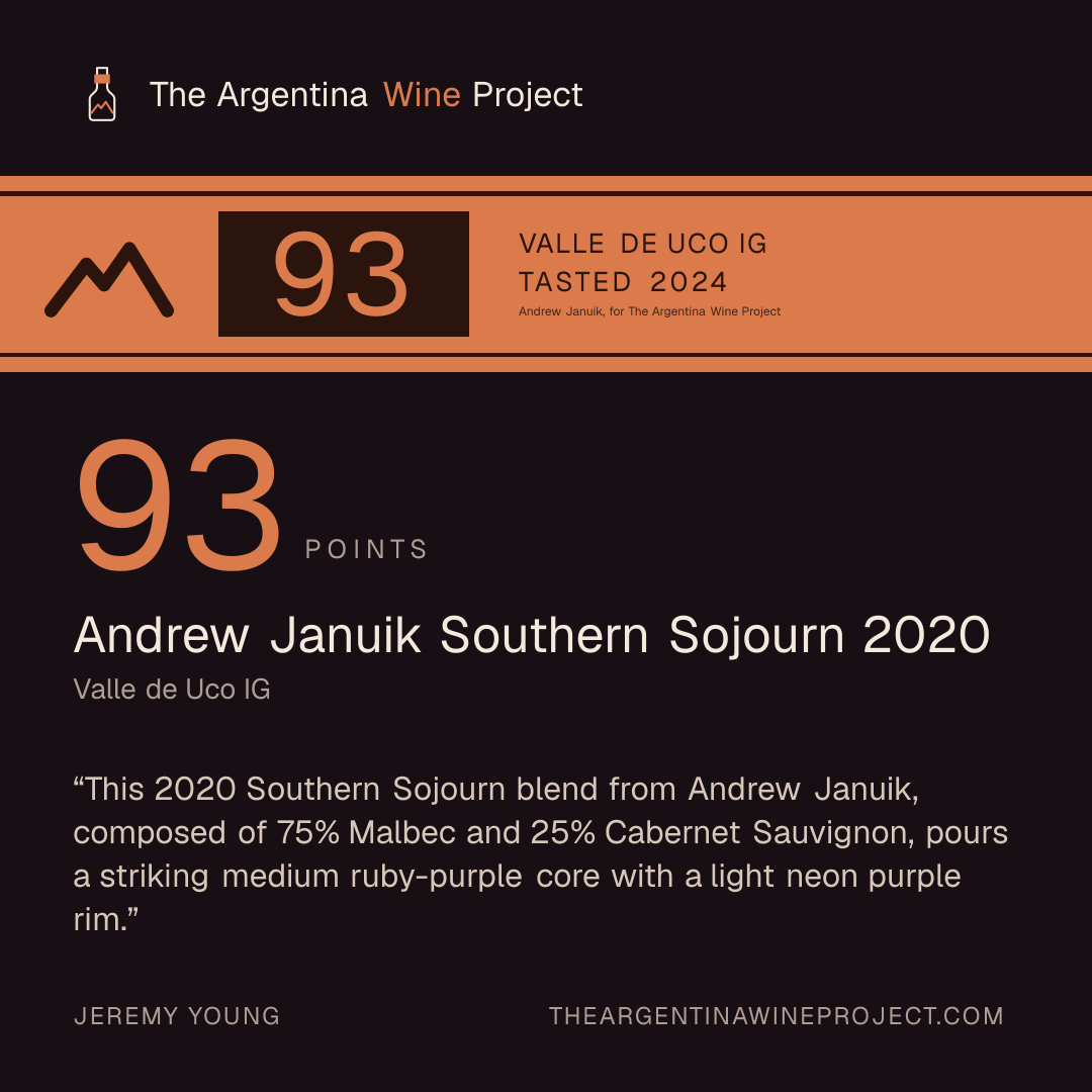 Square card for Andrew Januik Southern Sojourn 2020