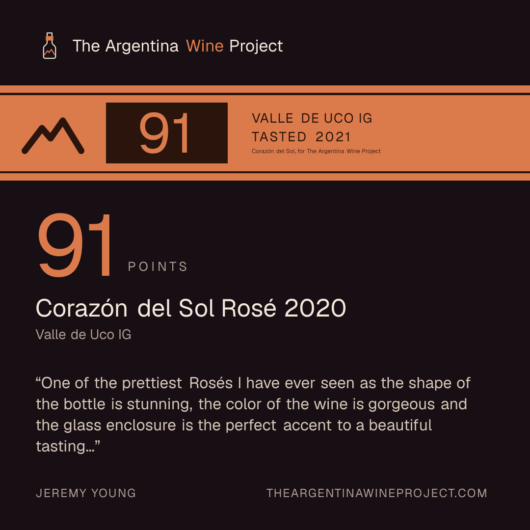 Square card for Corazón del Sol Rosé 2020