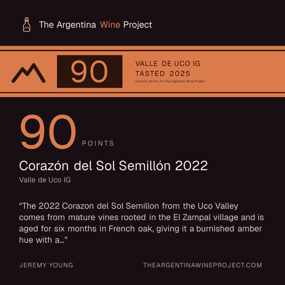 Square card for Corazón del Sol Semillón 2022